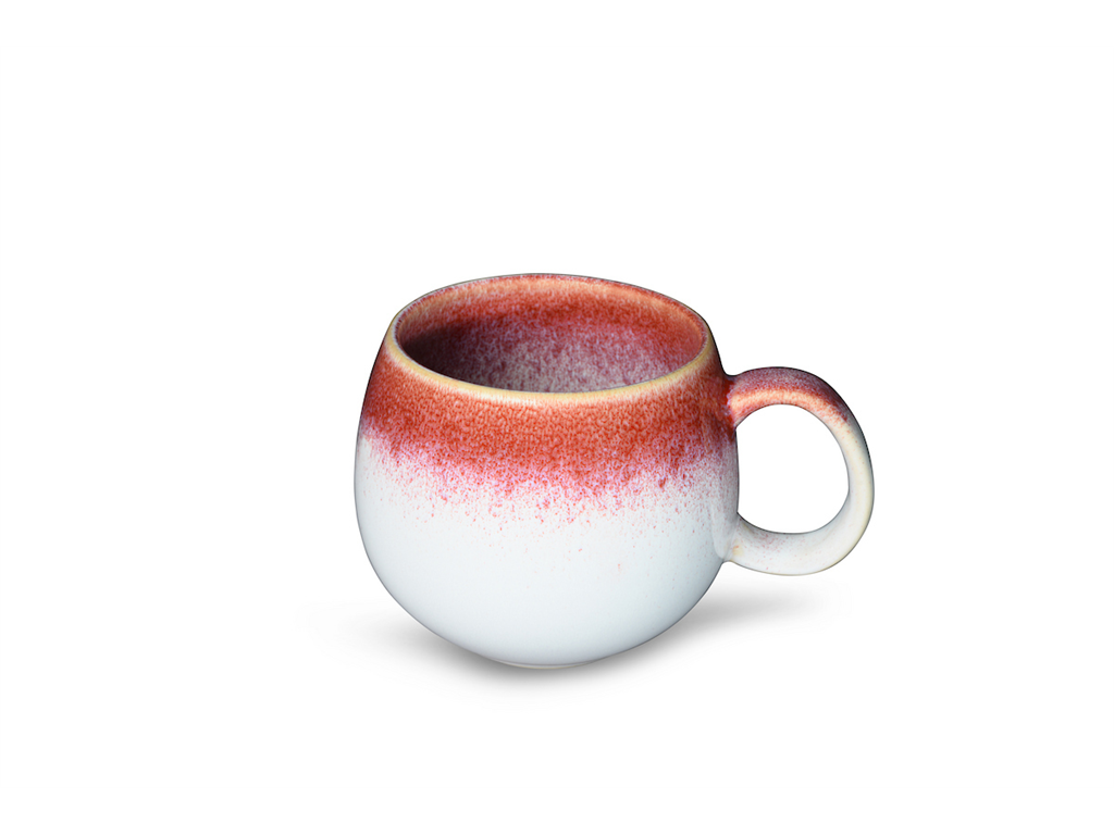 PORCELAN SKODELICA RUSTIC RDEČE BELA 500 ml