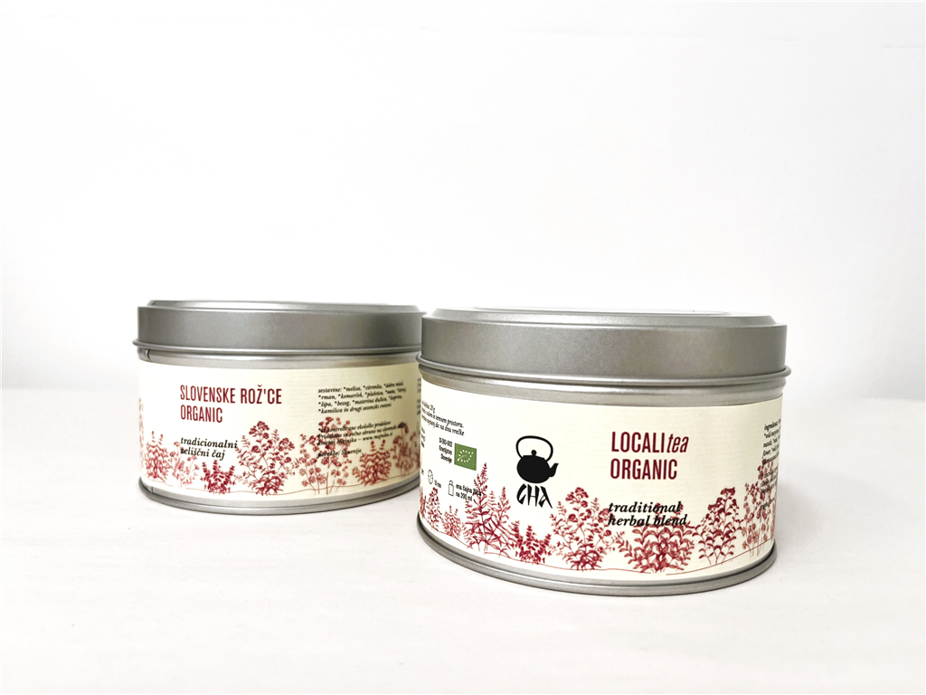 ZELIŠČNI ČAJ SLOVENSKE ROŽ'CE ORGANIC PLOČEVINKA 20G